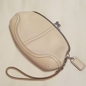 Coach mini clutch wristlet
